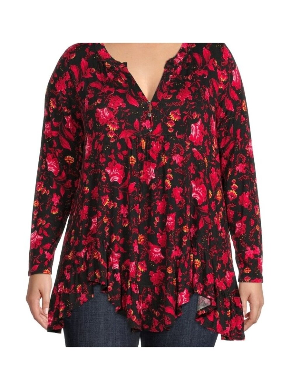 Plus Size Babydoll Top NWT